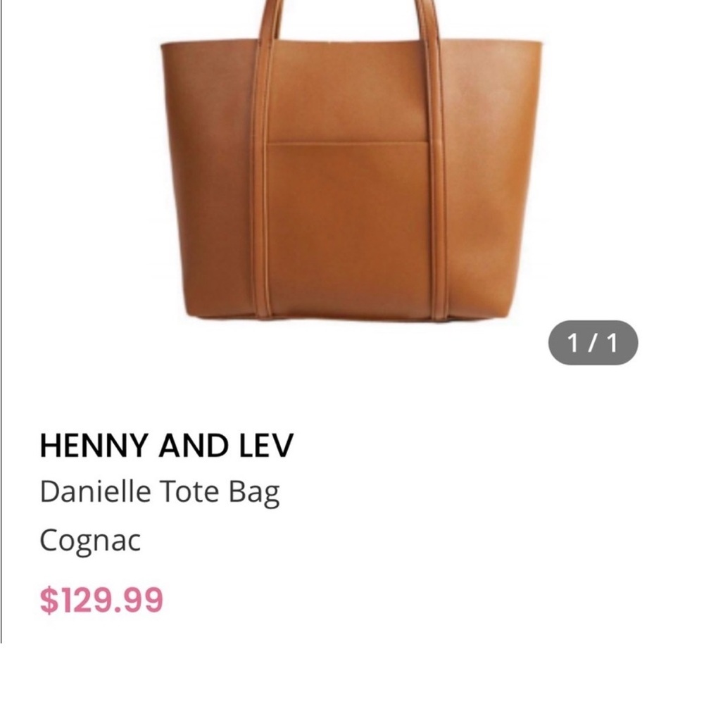 Chic Tan Leather Tote Bag